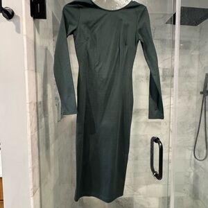 Lulu's Forest Green Long Sleeve Dress